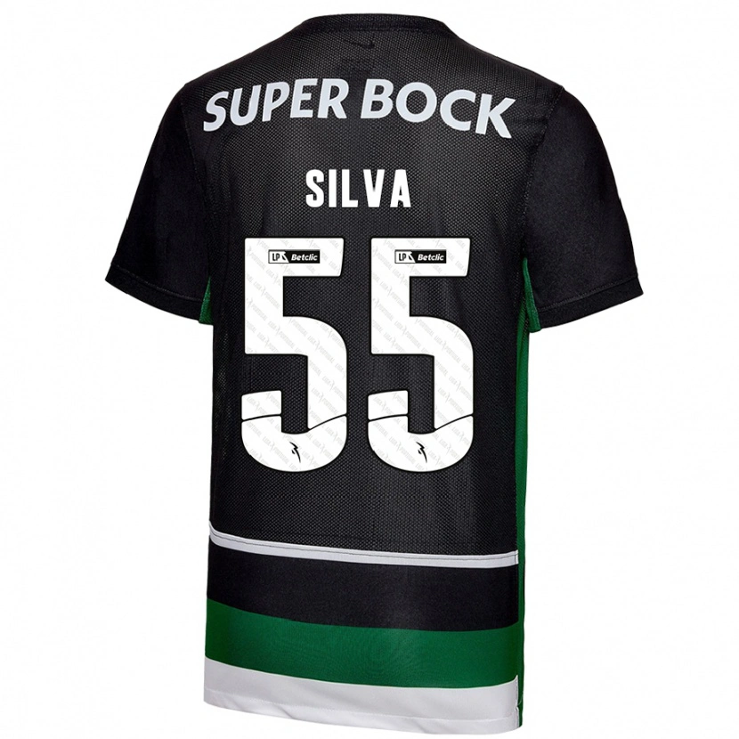 Danxen Heren José Silva #55 Zwart Wit Groen Thuisshirt Thuistenue 2024/25 T-Shirt