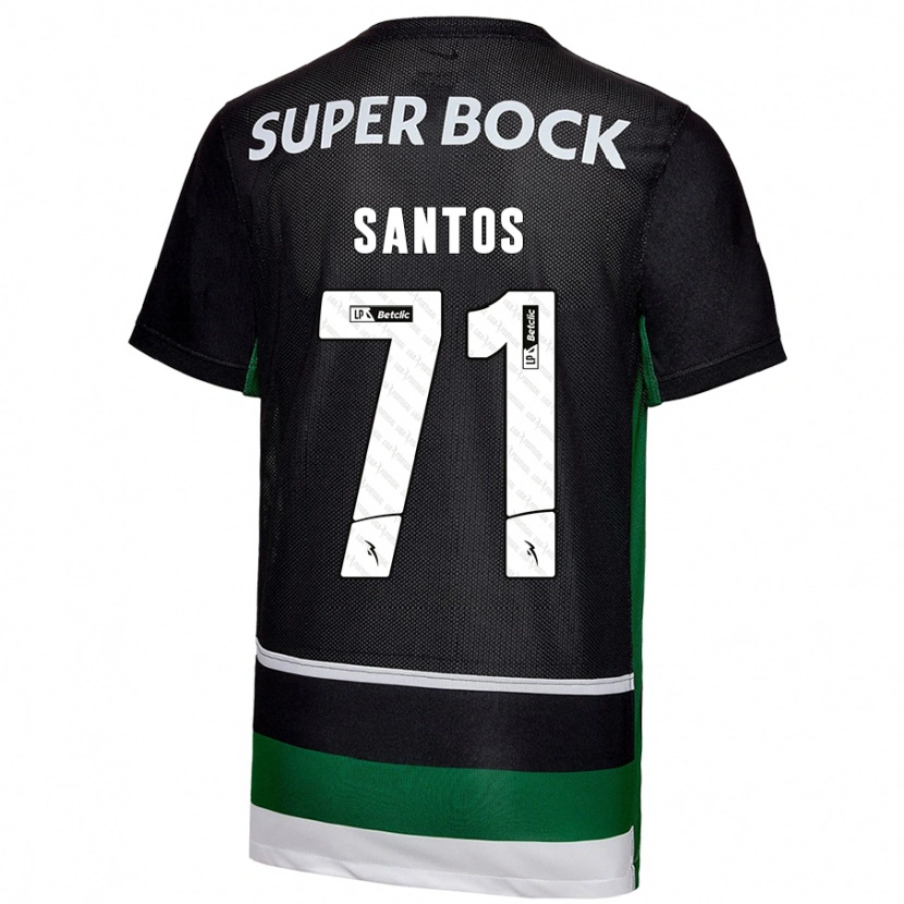 Danxen Heren Denilson Santos #71 Zwart Wit Groen Thuisshirt Thuistenue 2024/25 T-Shirt