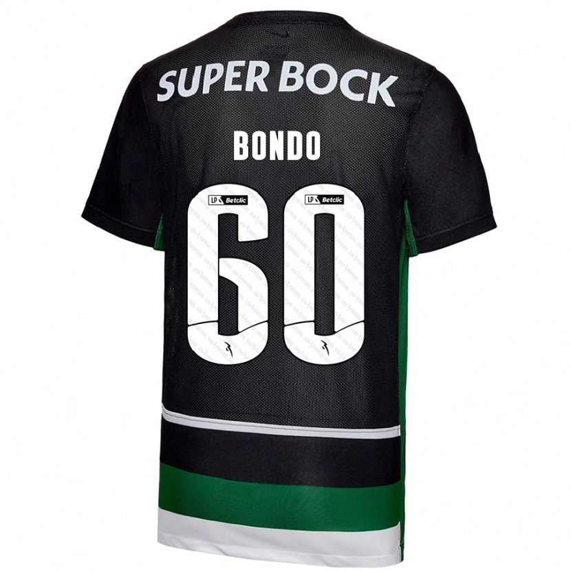 Danxen Heren Pedro Bondo #60 Zwart Wit Groen Thuisshirt Thuistenue 2024/25 T-Shirt