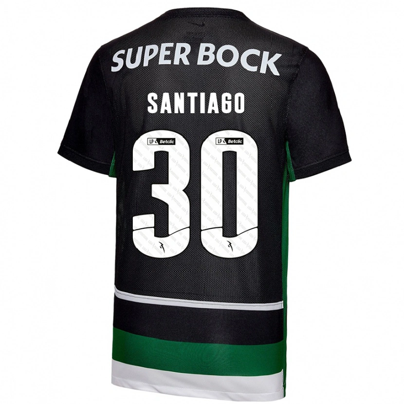 Danxen Heren Carolina Santiago #30 Zwart Wit Groen Thuisshirt Thuistenue 2024/25 T-Shirt