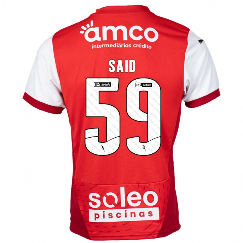 Danxen Heren Yan Said #59 Rood Wit Thuisshirt Thuistenue 2024/25 T-Shirt