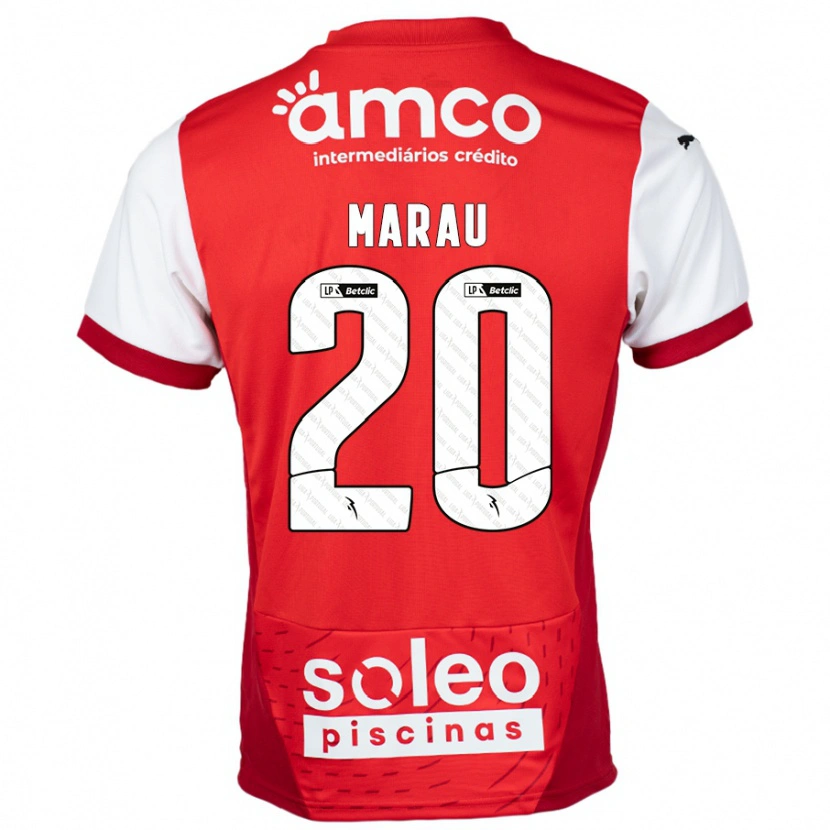 Danxen Heren Madalena Marau #20 Rood Wit Thuisshirt Thuistenue 2024/25 T-Shirt