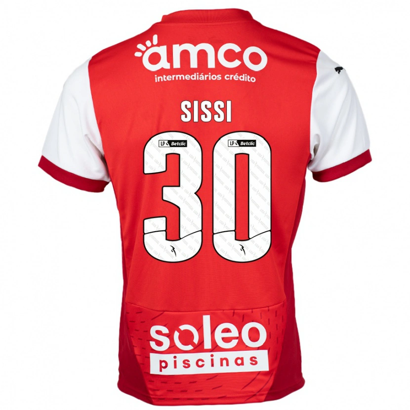 Danxen Heren Sissi #30 Rood Wit Thuisshirt Thuistenue 2024/25 T-Shirt