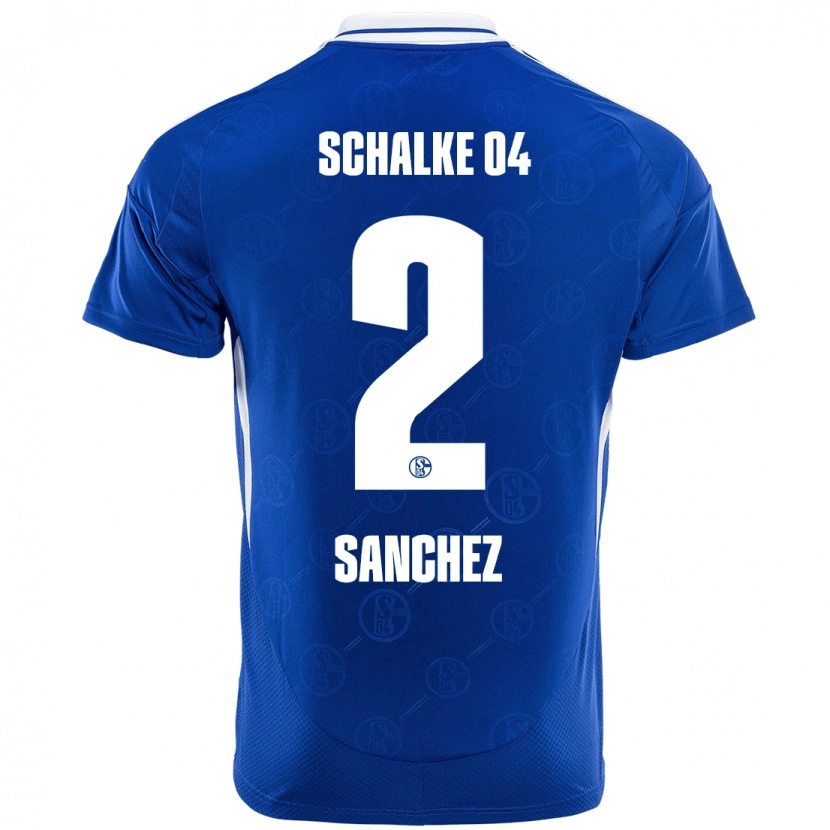 Danxen Heren Felipe Sánchez #2 Koningsblauw Thuisshirt Thuistenue 2024/25 T-Shirt