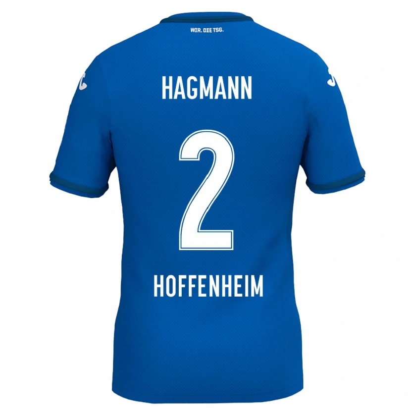 Danxen Heren Felix Hagmann #2 Koningsblauw Thuisshirt Thuistenue 2024/25 T-Shirt