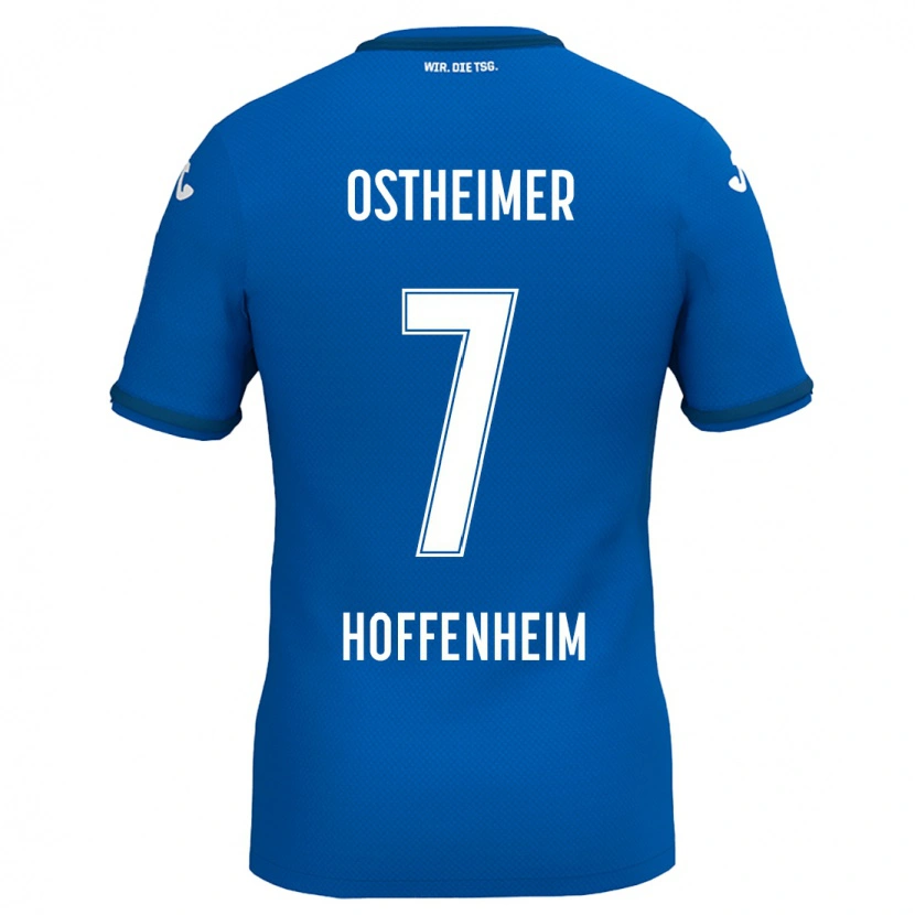 Danxen Heren Nevio Ostheimer #7 Koningsblauw Thuisshirt Thuistenue 2024/25 T-Shirt