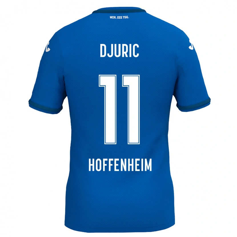 Danxen Heren Luka Djuric #11 Koningsblauw Thuisshirt Thuistenue 2024/25 T-Shirt