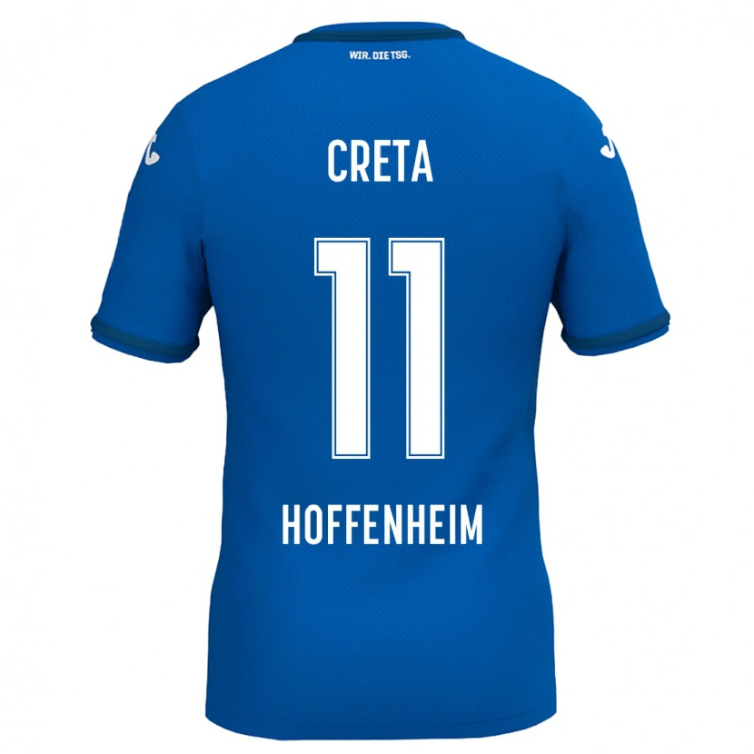 Danxen Heren David Creța #11 Koningsblauw Thuisshirt Thuistenue 2024/25 T-Shirt