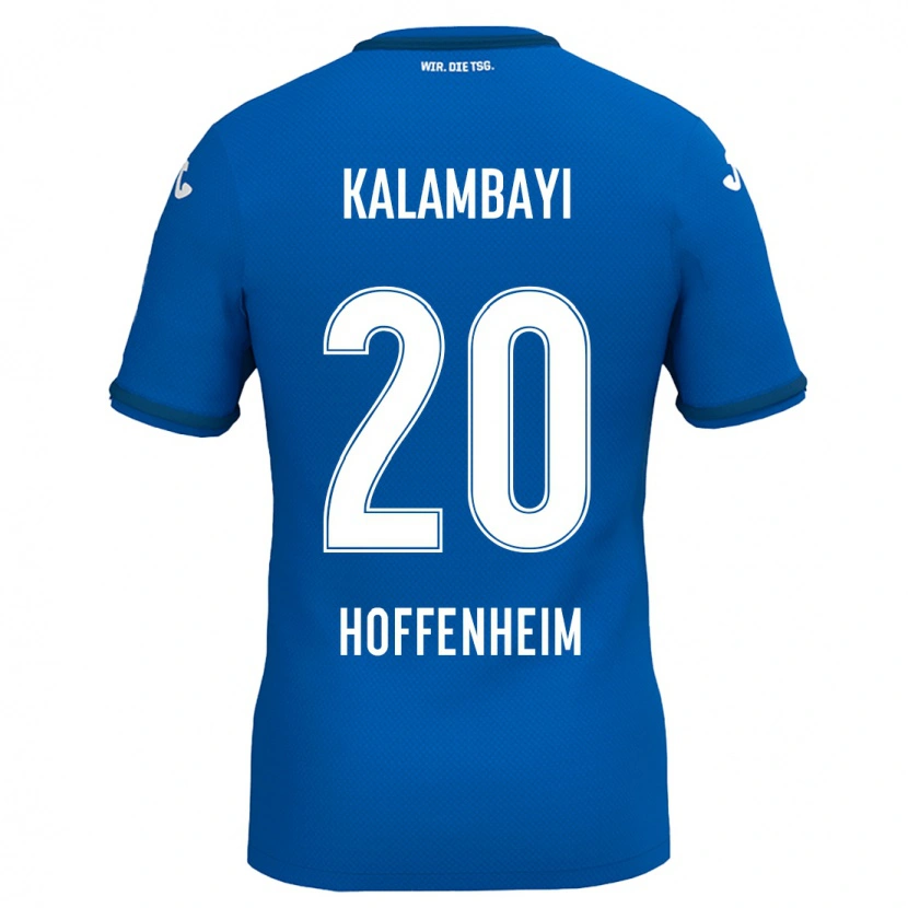 Danxen Heren Simon Kalambayi #20 Koningsblauw Thuisshirt Thuistenue 2024/25 T-Shirt