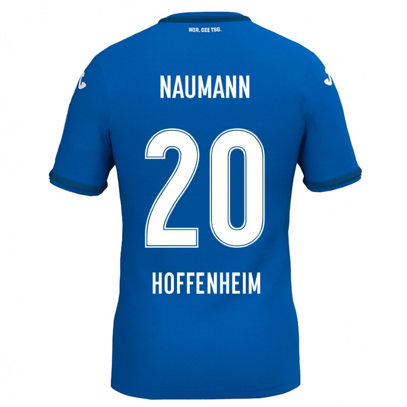 Danxen Heren Maxim Naumann #20 Koningsblauw Thuisshirt Thuistenue 2024/25 T-Shirt