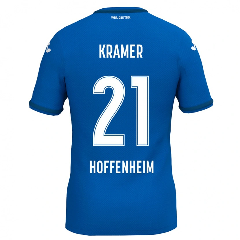 Danxen Heren Emil Kramer #21 Koningsblauw Thuisshirt Thuistenue 2024/25 T-Shirt