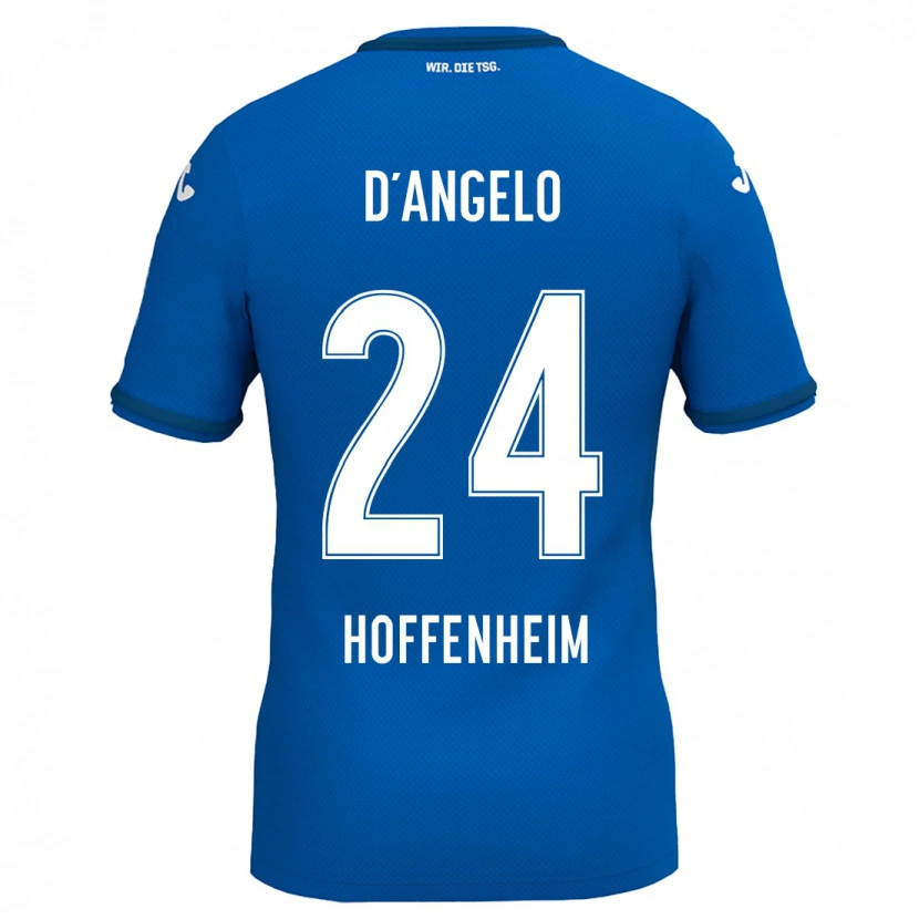 Danxen Heren Chiara D'angelo #24 Koningsblauw Thuisshirt Thuistenue 2024/25 T-Shirt