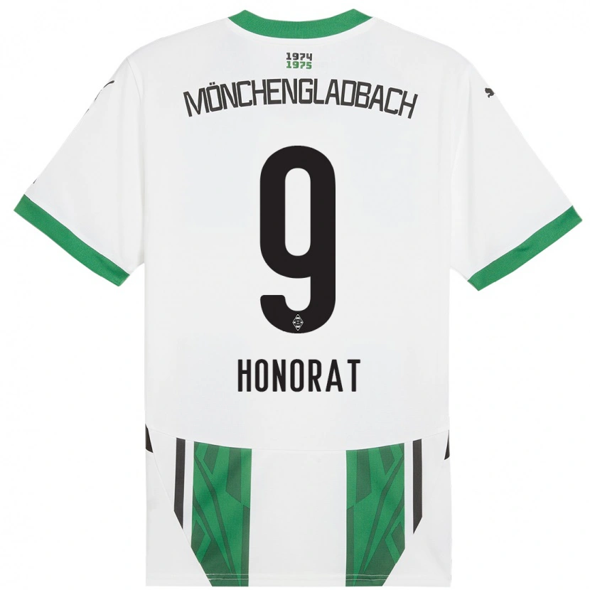 Danxen Heren Franck Honorat #9 Wit Groen Thuisshirt Thuistenue 2024/25 T-Shirt