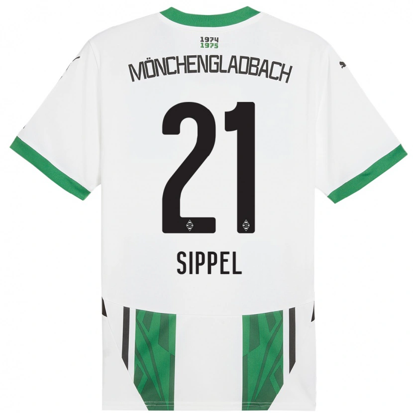 Danxen Heren Tobias Sippel #21 Wit Groen Thuisshirt Thuistenue 2024/25 T-Shirt