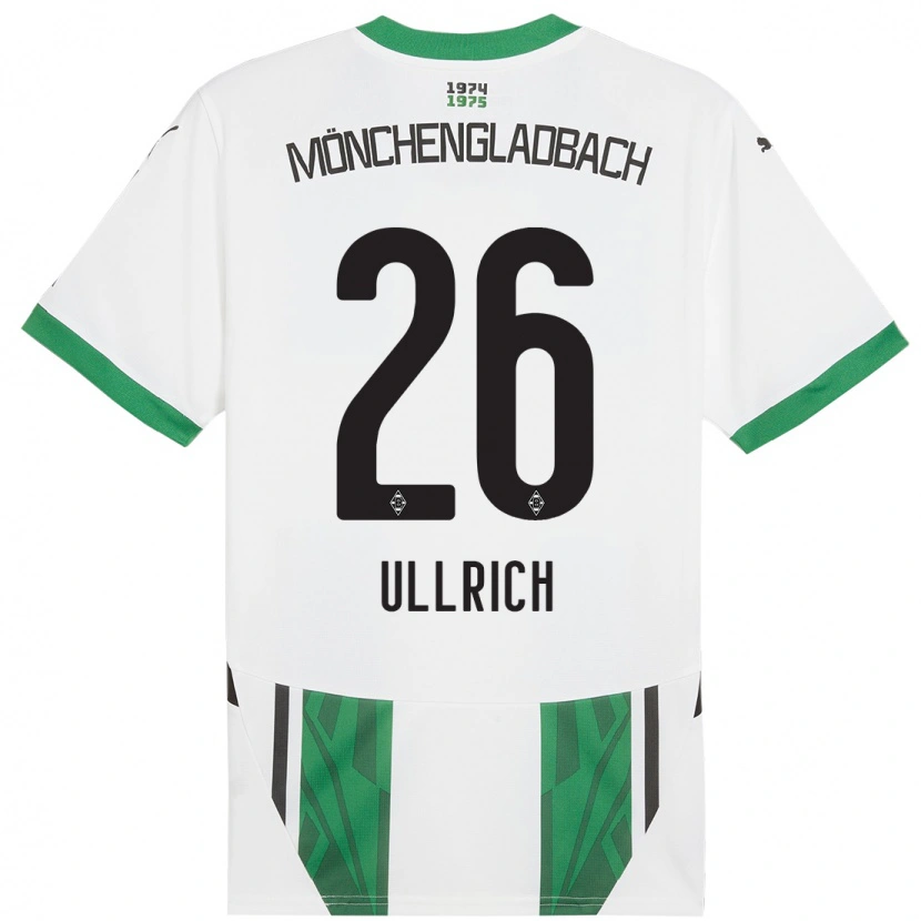 Danxen Heren Lukas Ullrich #26 Wit Groen Thuisshirt Thuistenue 2024/25 T-Shirt