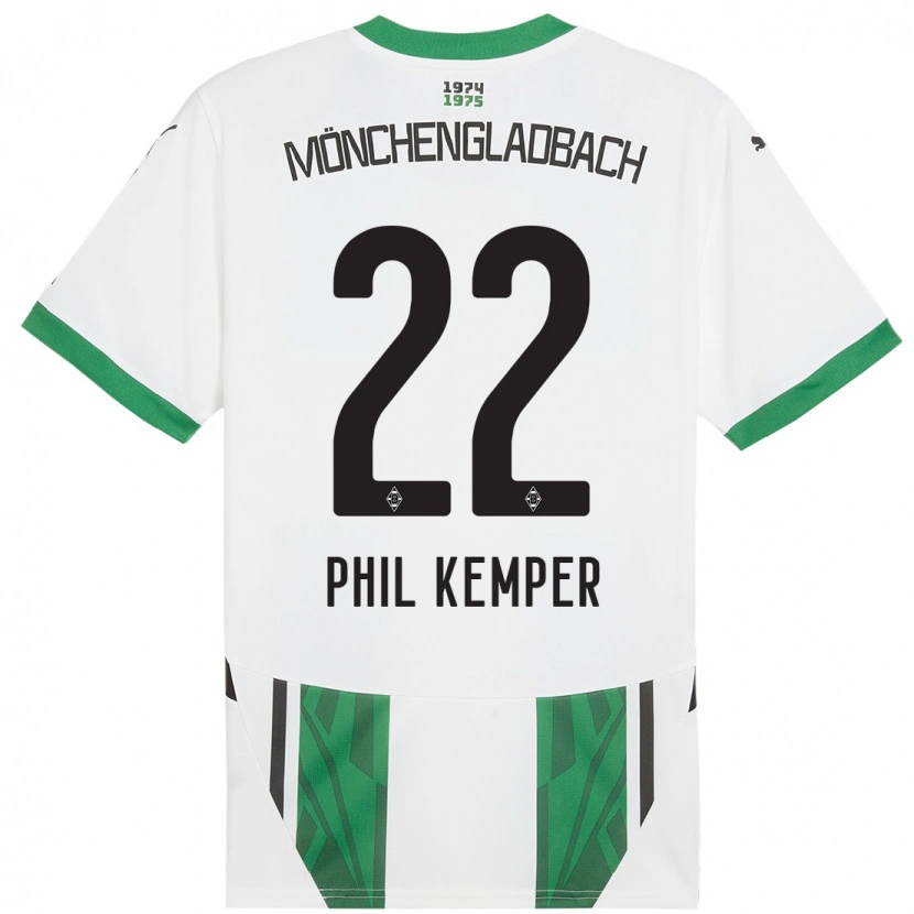 Danxen Heren Phil Kemper #22 Wit Groen Thuisshirt Thuistenue 2024/25 T-Shirt