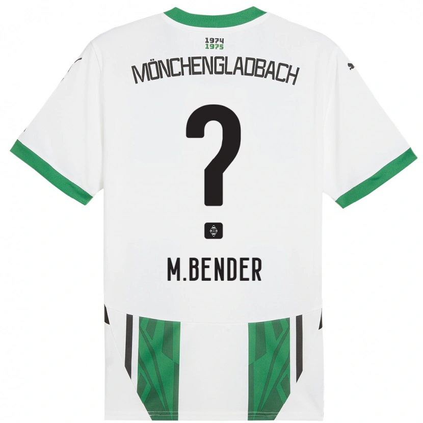 Danxen Heren Maurice Bender #0 Wit Groen Thuisshirt Thuistenue 2024/25 T-Shirt