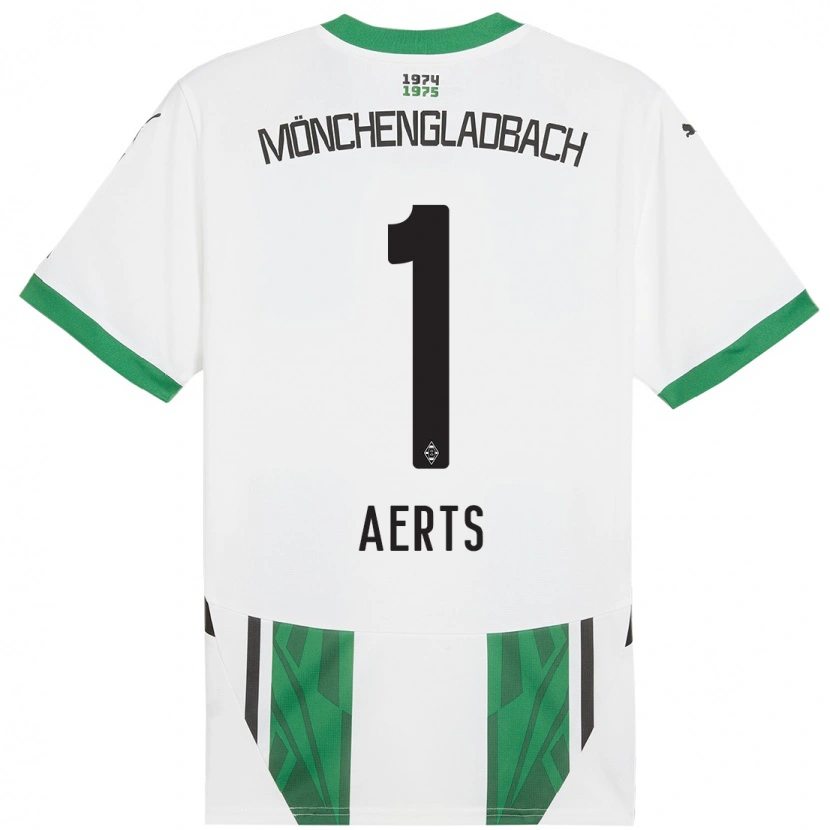 Danxen Heren Liv Aerts #1 Wit Groen Thuisshirt Thuistenue 2024/25 T-Shirt