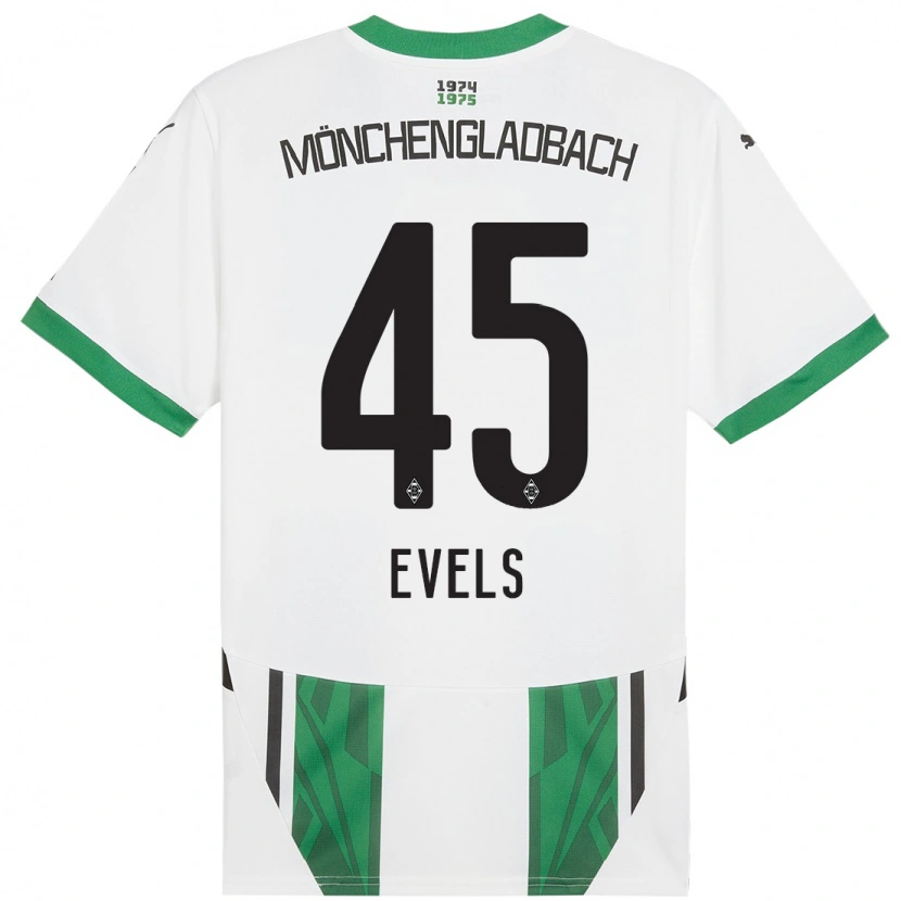 Danxen Heren Emily Evels #45 Wit Groen Thuisshirt Thuistenue 2024/25 T-Shirt