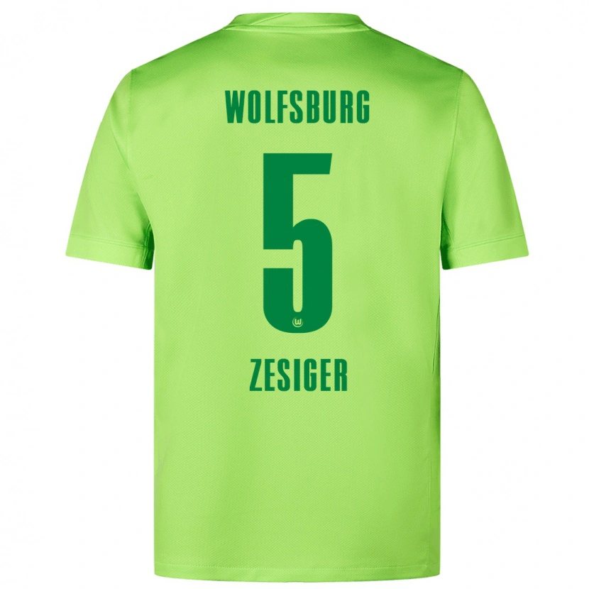 Danxen Heren Cédric Zesiger #5 Fluorescerend Groen Thuisshirt Thuistenue 2024/25 T-Shirt