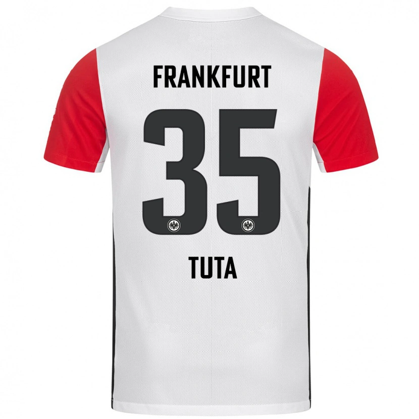 Danxen Heren Tuta #35 Wit Rood Thuisshirt Thuistenue 2024/25 T-Shirt