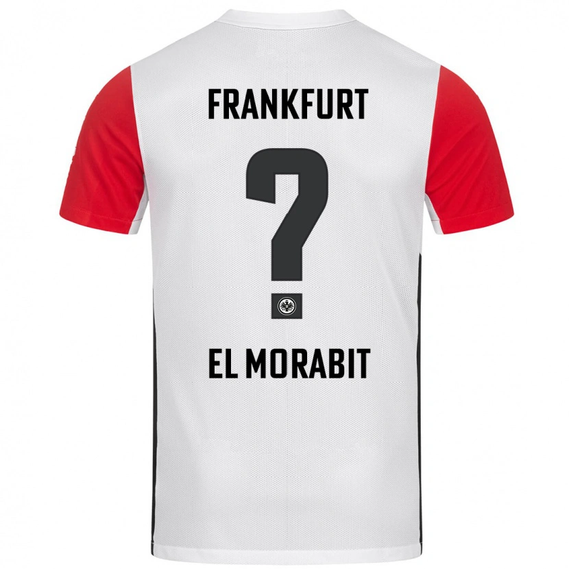 Danxen Heren Anas El Morabit #0 Wit Rood Thuisshirt Thuistenue 2024/25 T-Shirt