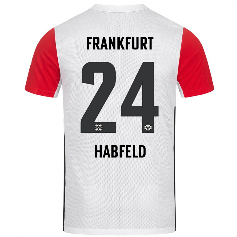 Danxen Heren Josef Haßfeld #24 Wit Rood Thuisshirt Thuistenue 2024/25 T-Shirt