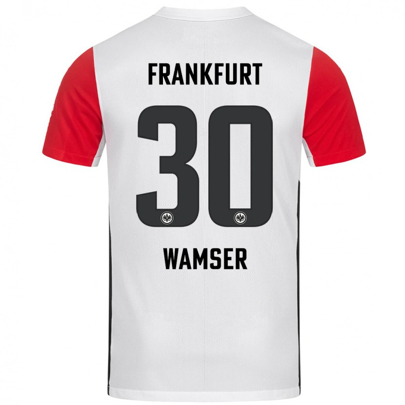 Danxen Heren Carlotta Wamser #30 Wit Rood Thuisshirt Thuistenue 2024/25 T-Shirt