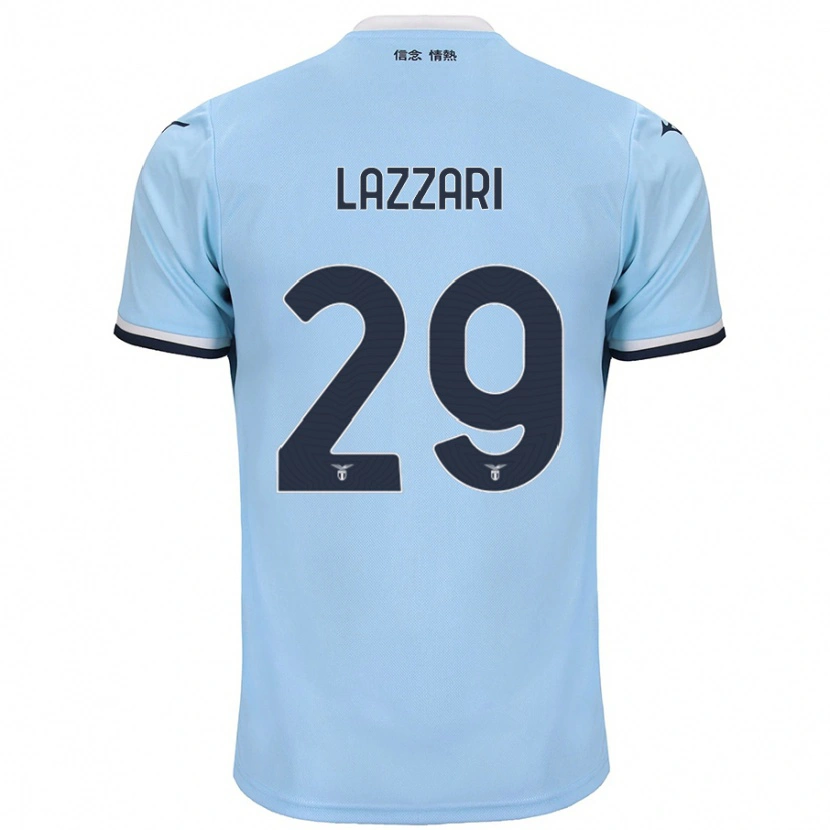 Danxen Heren Manuel Lazzari #29 Blauw Thuisshirt Thuistenue 2024/25 T-Shirt