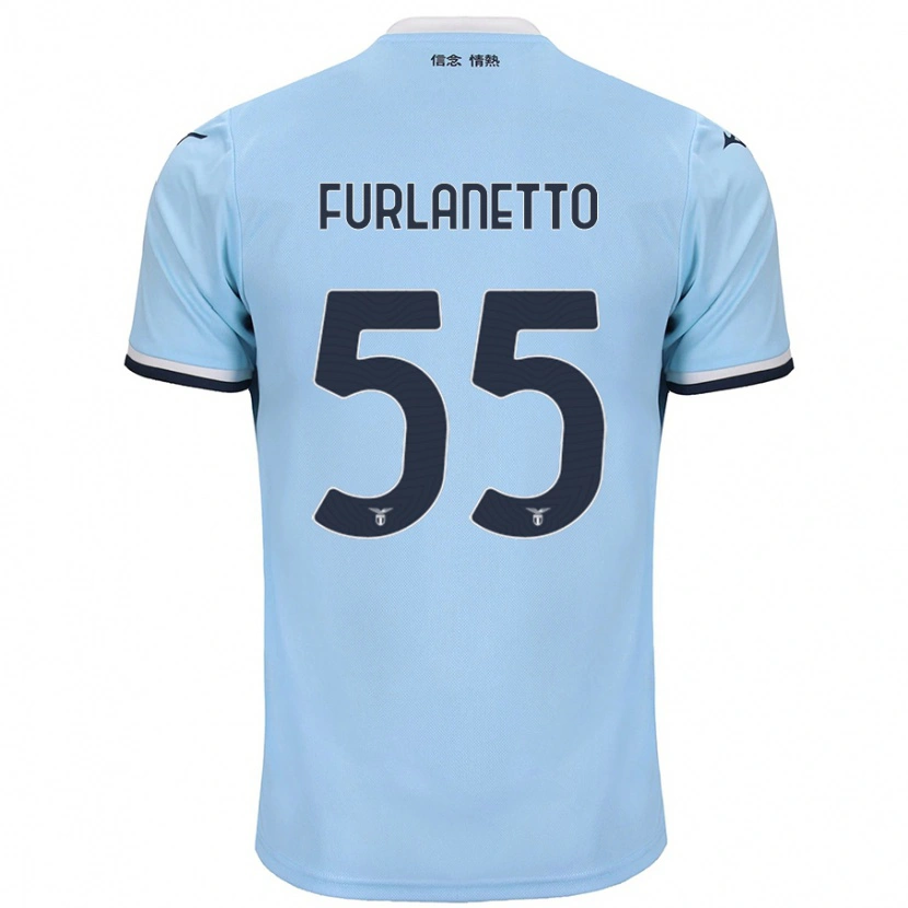 Danxen Heren Alessio Furlanetto #55 Blauw Thuisshirt Thuistenue 2024/25 T-Shirt