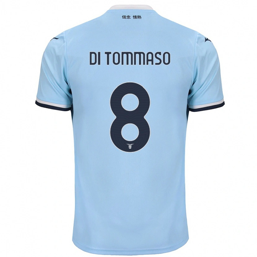 Danxen Heren Leonardo Di Tommaso #8 Blauw Thuisshirt Thuistenue 2024/25 T-Shirt