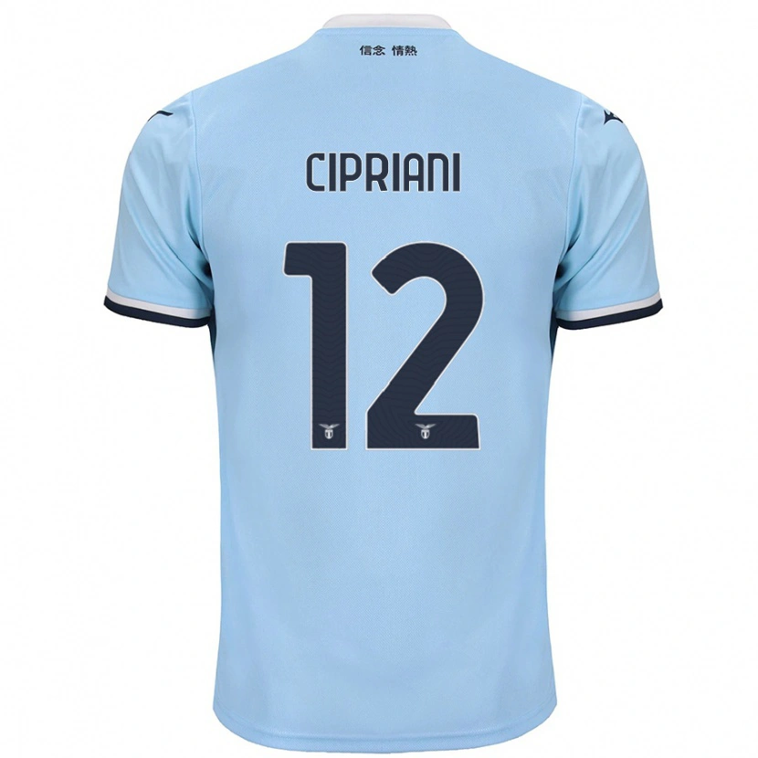 Danxen Heren Alessio Cipriani #12 Blauw Thuisshirt Thuistenue 2024/25 T-Shirt