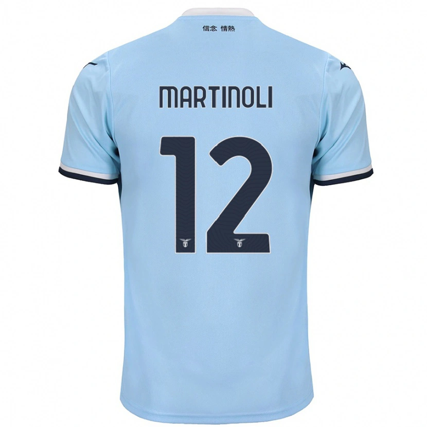 Danxen Heren Elettra Martinoli #12 Blauw Thuisshirt Thuistenue 2024/25 T-Shirt