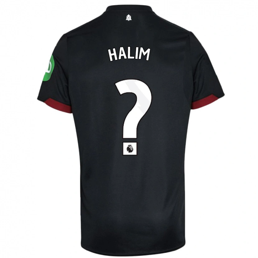 Danxen Heren Mehmet Halim #0 Zwart Wit Uitshirt Uittenue 2024/25 T-Shirt