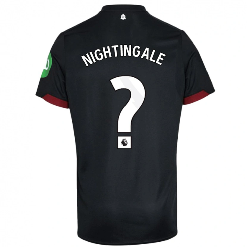 Danxen Heren Ben Nightingale #0 Zwart Wit Uitshirt Uittenue 2024/25 T-Shirt