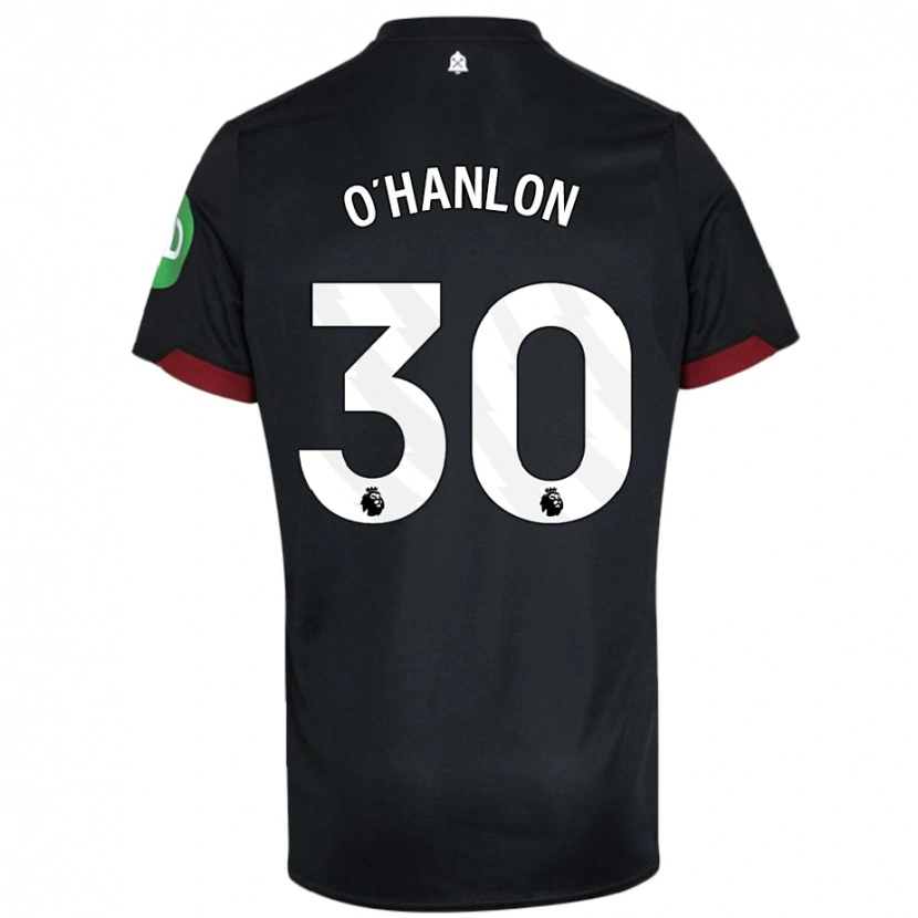 Danxen Heren Katie O'hanlon #30 Zwart Wit Uitshirt Uittenue 2024/25 T-Shirt