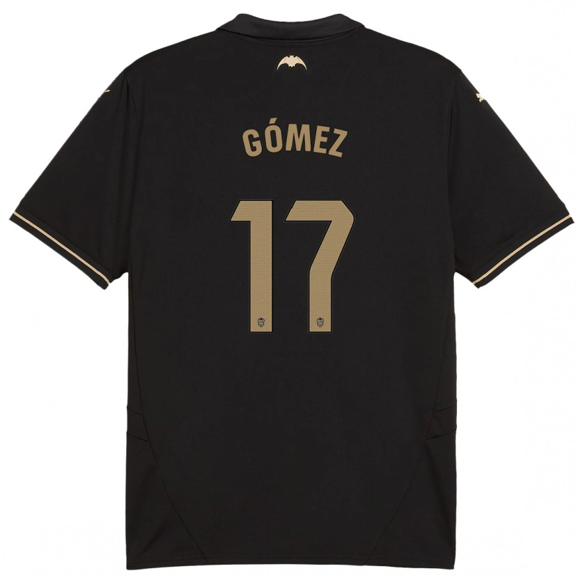 Danxen Heren Dani Gómez #17 Zwart Uitshirt Uittenue 2024/25 T-Shirt