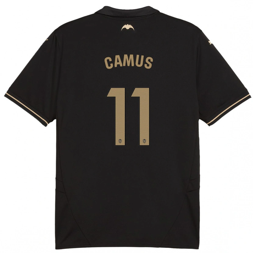 Danxen Heren Marco Camus #11 Zwart Uitshirt Uittenue 2024/25 T-Shirt