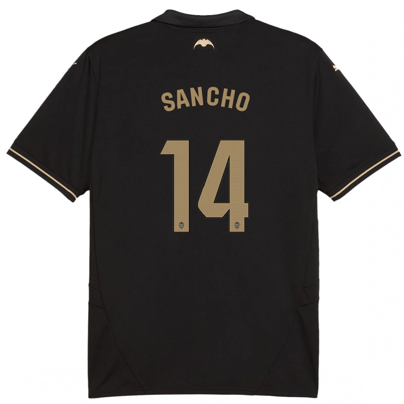 Danxen Heren Pauleta Sancho #14 Zwart Uitshirt Uittenue 2024/25 T-Shirt