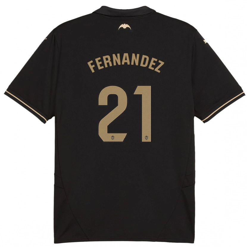 Danxen Heren Estela Fernández #21 Zwart Uitshirt Uittenue 2024/25 T-Shirt