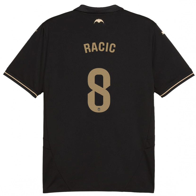 Danxen Heren Uros Racic #8 Zwart Uitshirt Uittenue 2024/25 T-Shirt