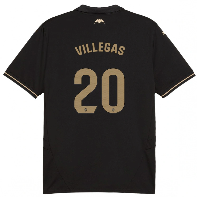 Danxen Heren Noelia Villegas #20 Zwart Uitshirt Uittenue 2024/25 T-Shirt