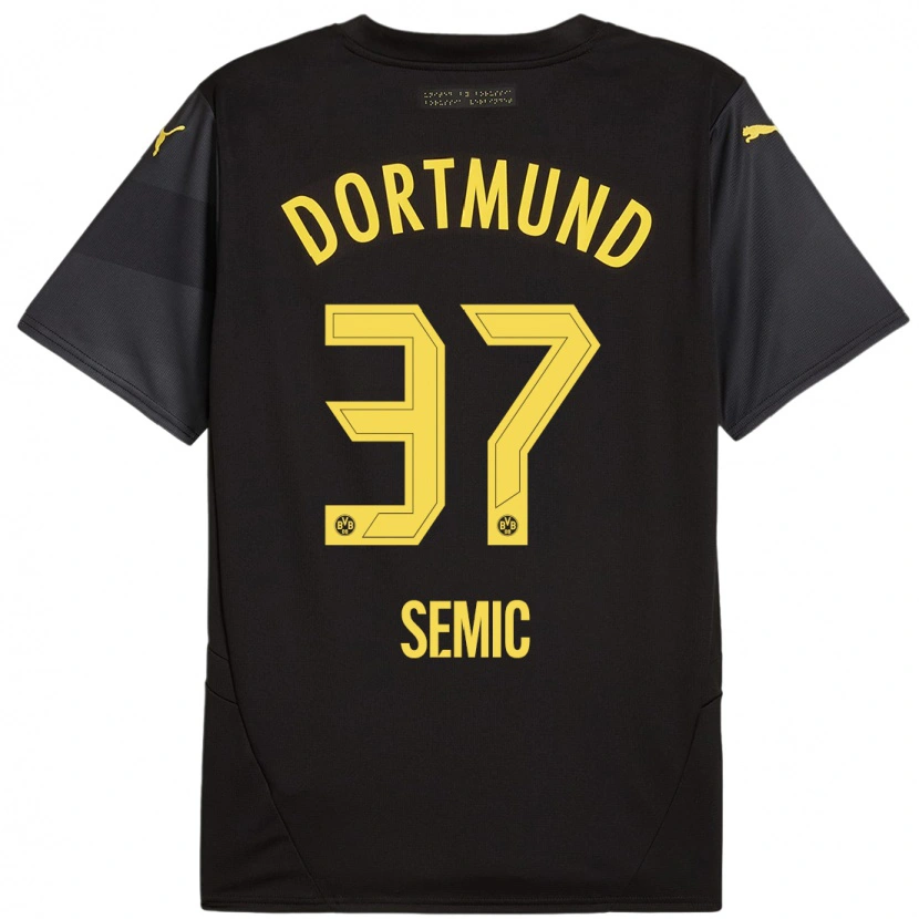 Danxen Heren Lion Semic #37 Zwart Geel Uitshirt Uittenue 2024/25 T-Shirt