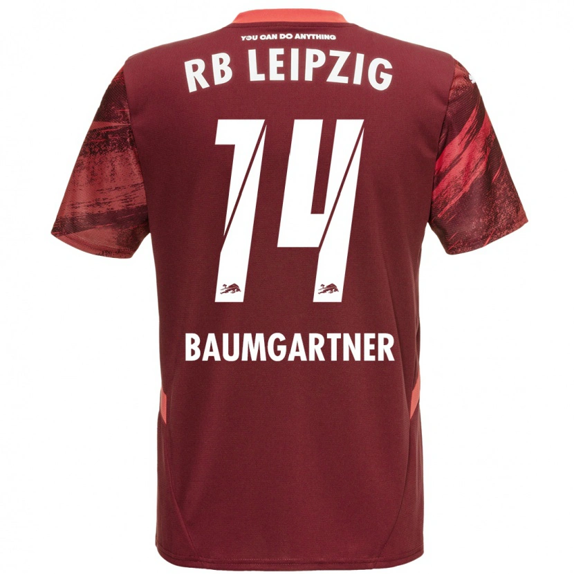 Danxen Heren Christoph Baumgartner #14 Bordeauxrood Uitshirt Uittenue 2024/25 T-Shirt