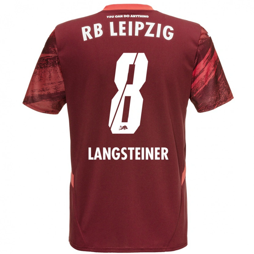 Danxen Heren Toni Langsteiner #8 Bordeauxrood Uitshirt Uittenue 2024/25 T-Shirt