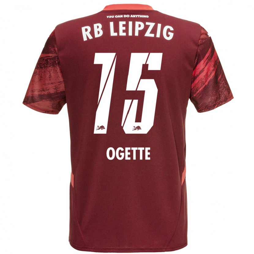 Danxen Heren Israel Ogette #15 Bordeauxrood Uitshirt Uittenue 2024/25 T-Shirt