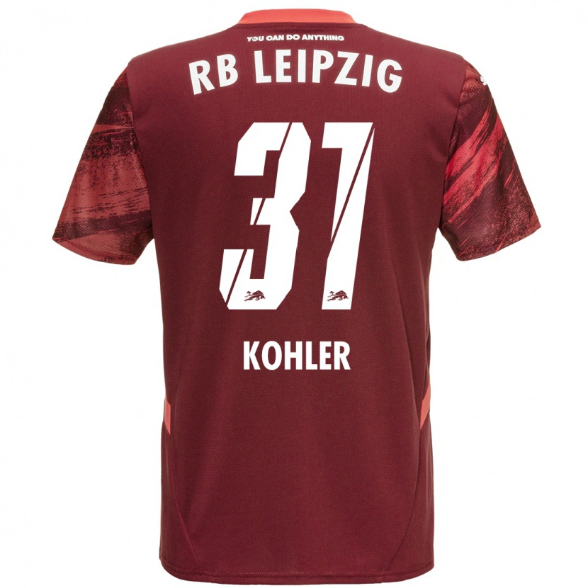 Danxen Heren Tim Köhler #31 Bordeauxrood Uitshirt Uittenue 2024/25 T-Shirt