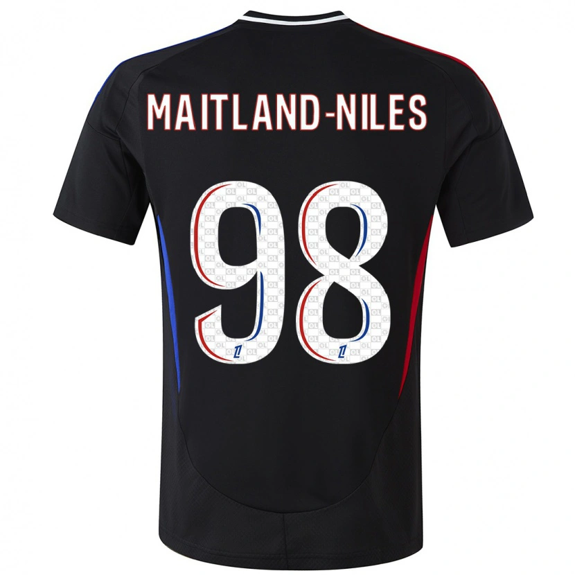 Danxen Heren Ainsley Maitland-Niles #98 Zwart Uitshirt Uittenue 2024/25 T-Shirt