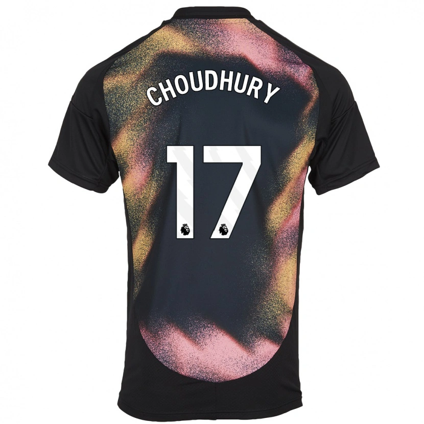 Danxen Heren Hamza Choudhury #17 Zwart Wit Uitshirt Uittenue 2024/25 T-Shirt