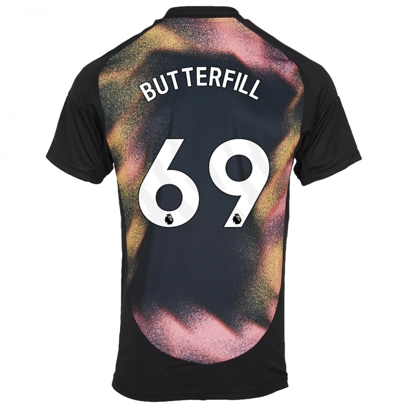 Danxen Heren Jack Butterfill #69 Zwart Wit Uitshirt Uittenue 2024/25 T-Shirt